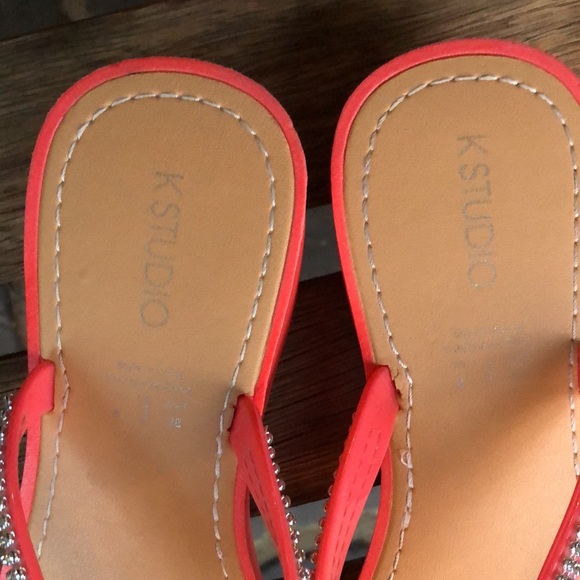 🍒3/30$.K-Studio Glitter Beach Sandals - Picture 4 of 9